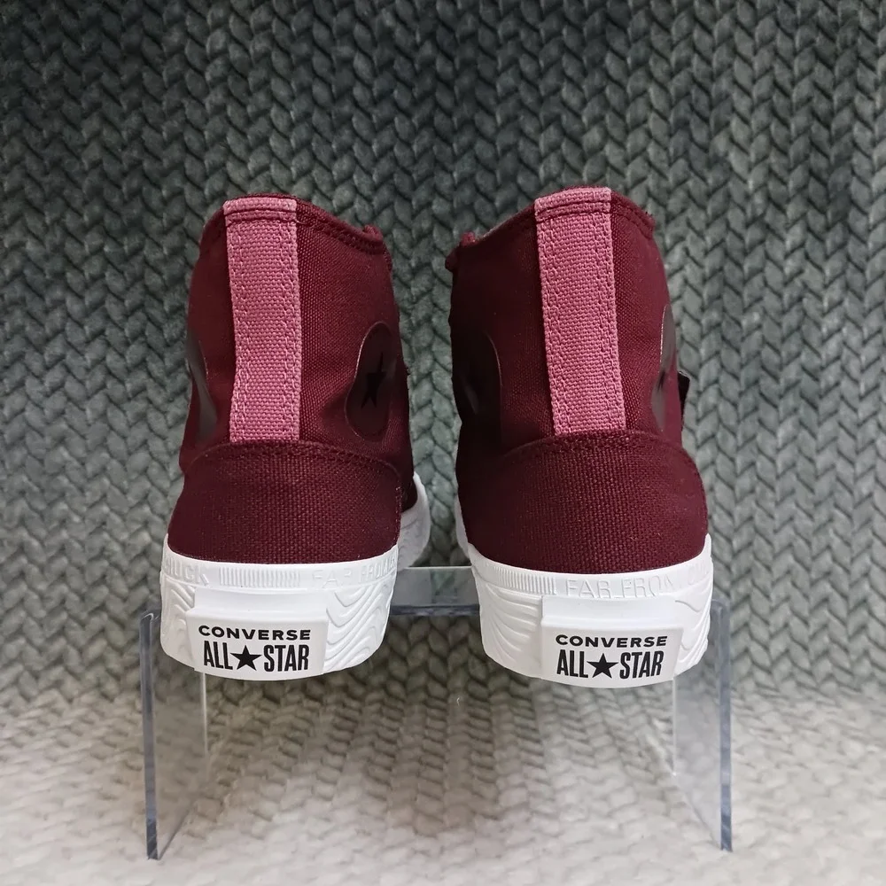 Converse All Star High Top Far From Chuck Burgundy Kid's Sneakers Shoes Size 6